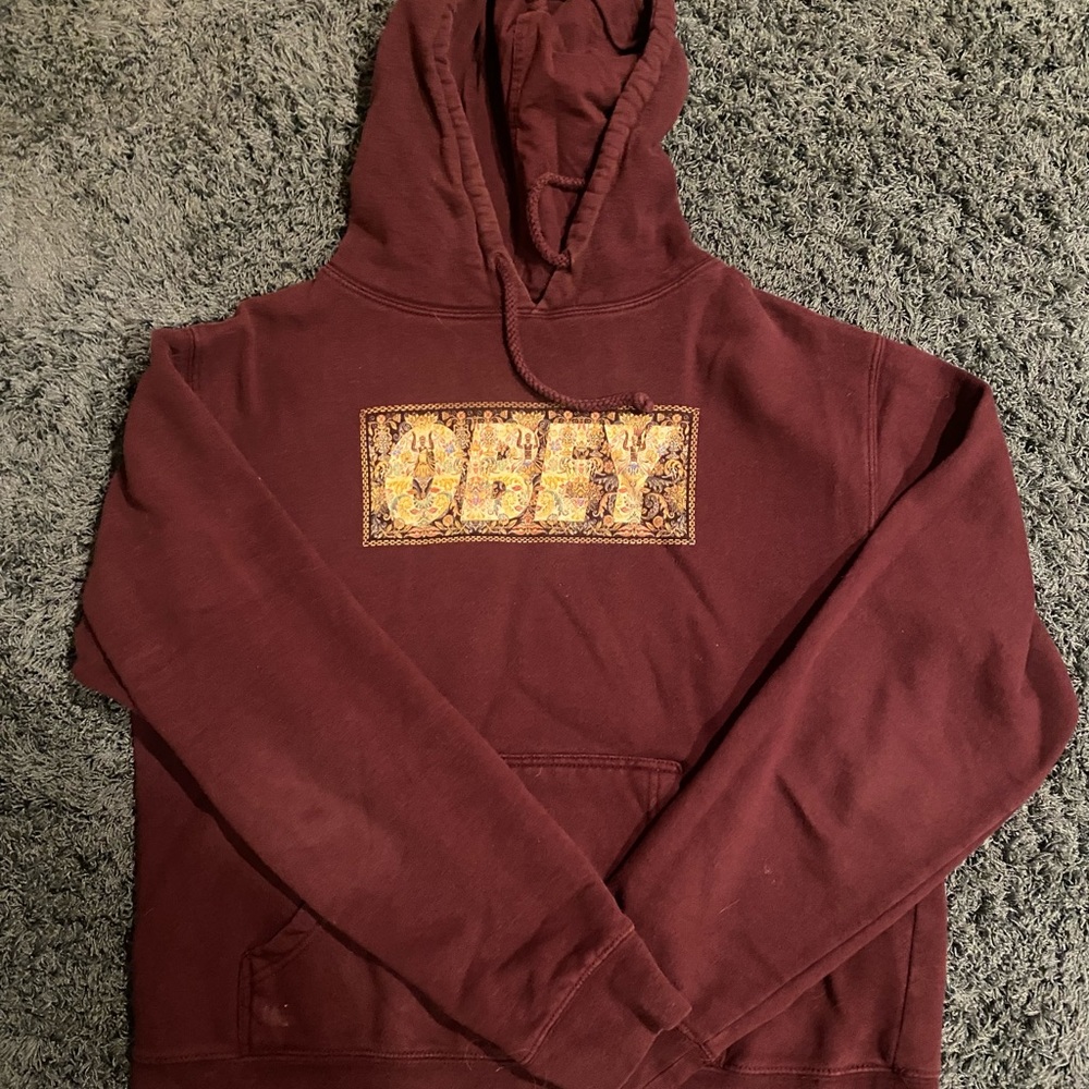 OBEY “drug rug” hoodie